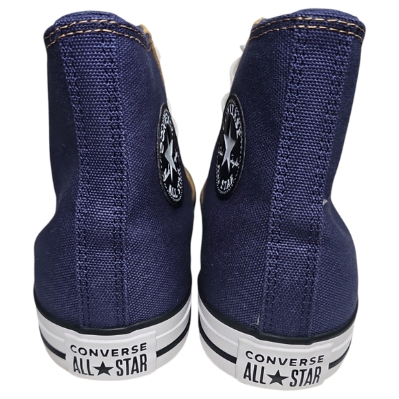 Converse Chuck Taylor Navy and Tan High-Top Sneakers - Picture 6 of 8